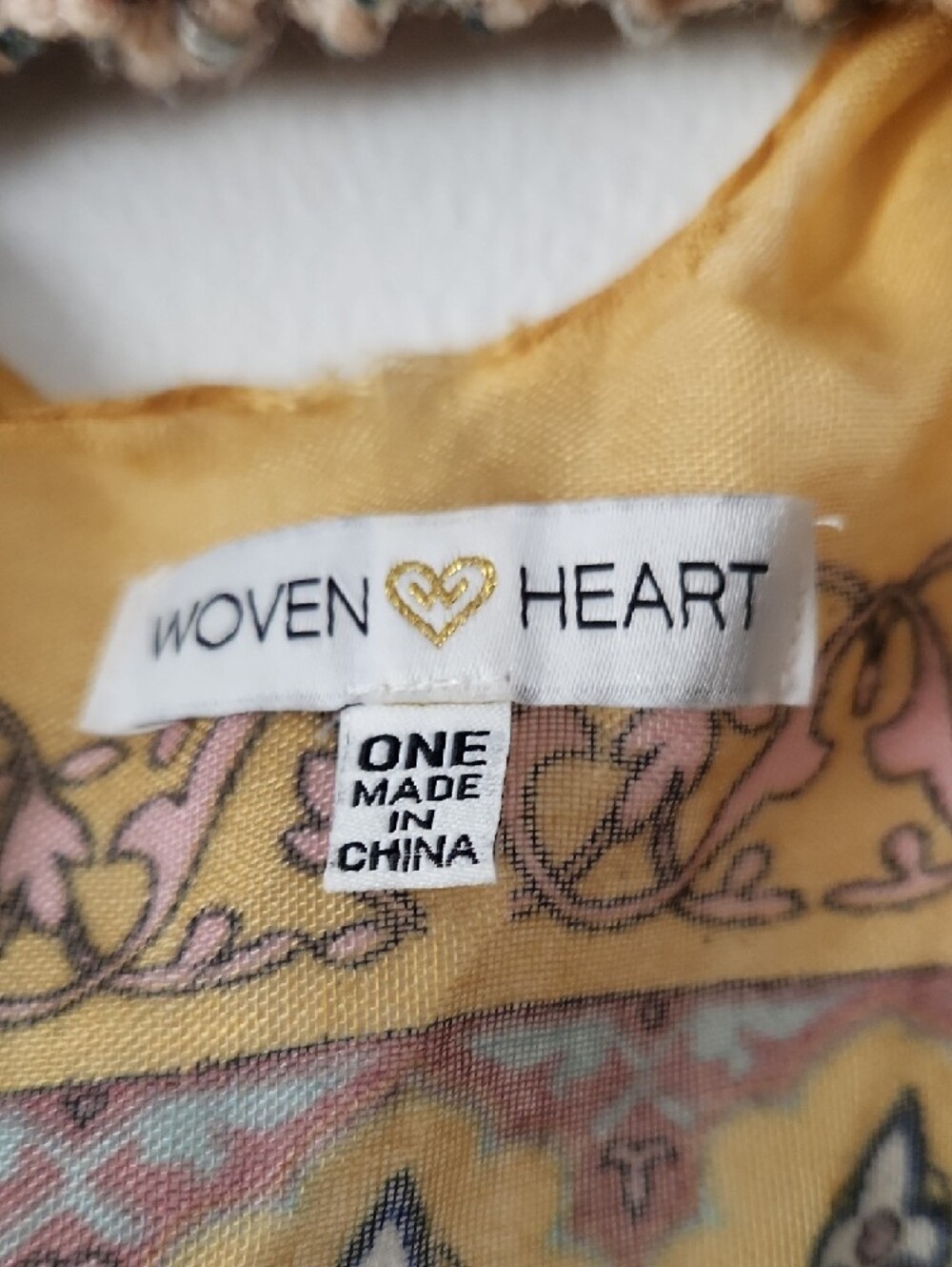 Woven Heart Yellow Paisley-Print Kimono - Picture 2 of 5